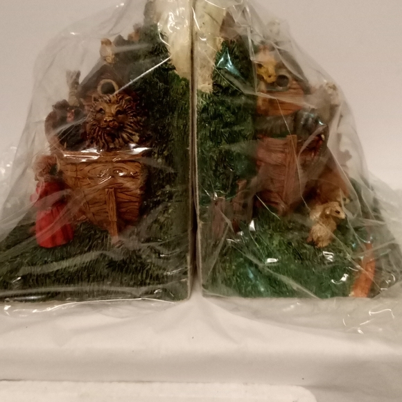 Vintage Noah's Ark Book Ends Heavy Pottery - Picture 3 of 8